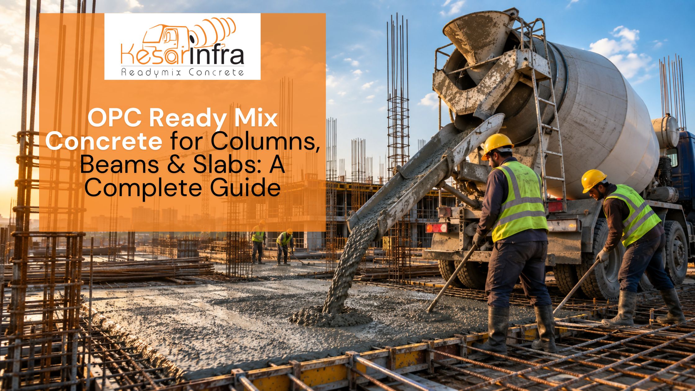 OPC Ready Mix Concrete for Columns, Beams & Slabs: A Complete Guide