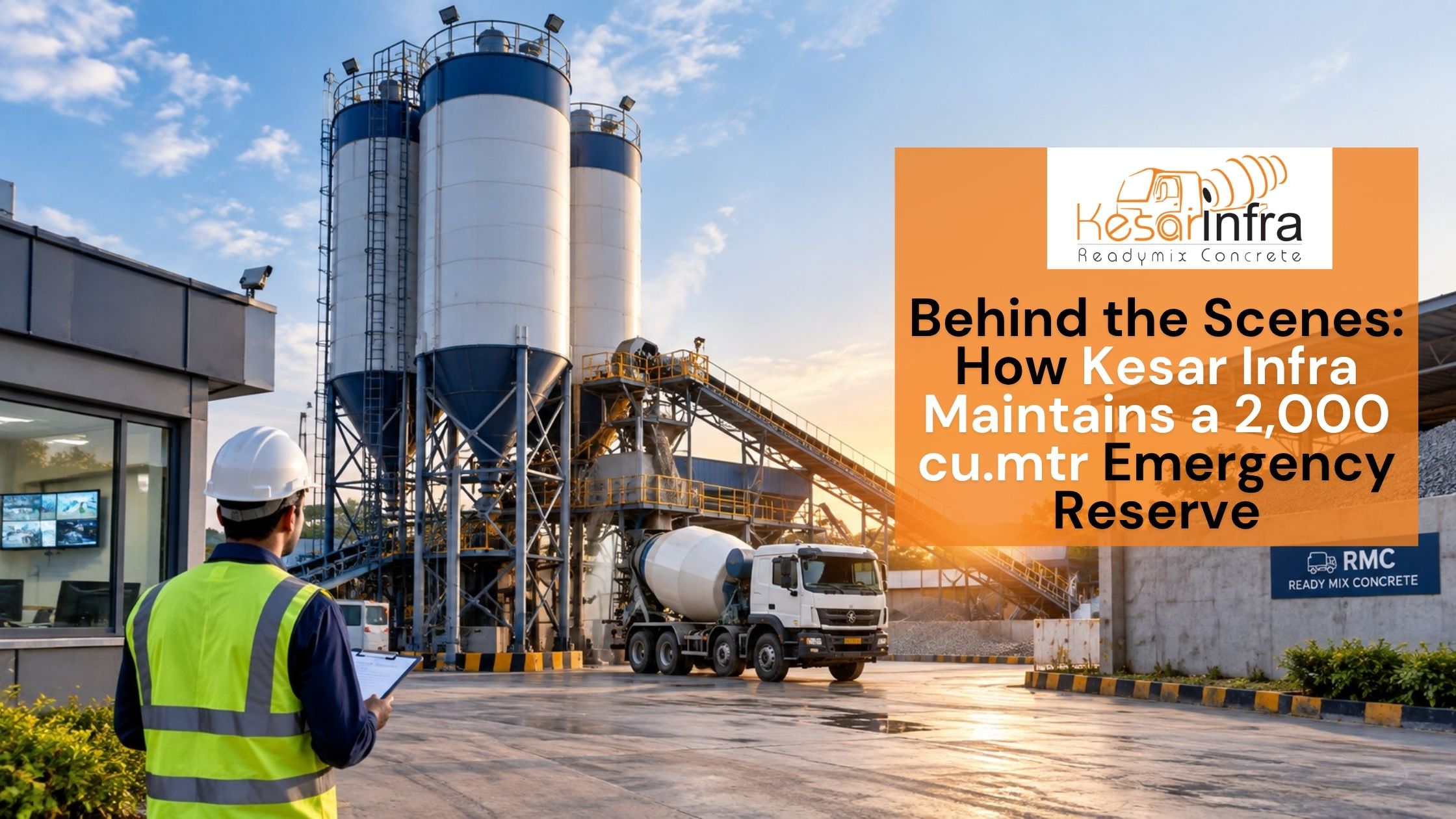 Behind the Scenes: How Kesar Infra Maintains a 2,000 cu.mtr Emergency Reserve